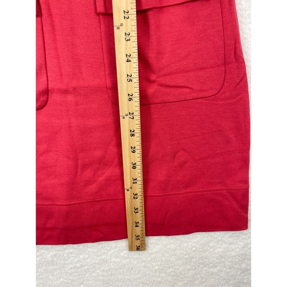 Marc by Marc Jacobs Shift Dress Women’s Size S Red Front Pockets Snap Detail - Picture 5 of 7